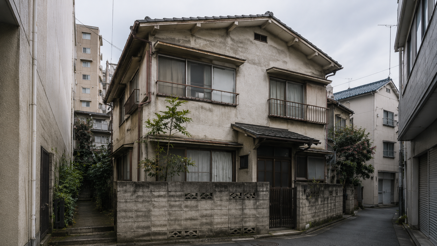イメージ写真：建替え前の古家が建つ敷地